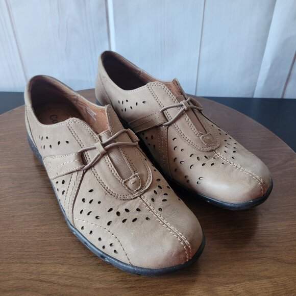 Cobb Hill by New Balance Leather Women’s Sz 10 Slip-on Shoe, Tan, Like New, EUC - Picture 2 of 11